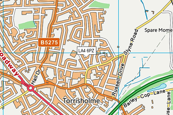 LA4 6PZ map - OS VectorMap District (Ordnance Survey) LA4 6PZ map - OS VectorMap District (Ordnance Survey)