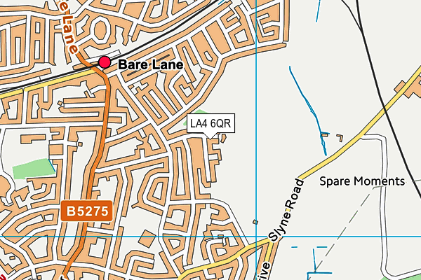 LA4 6QR map - OS VectorMap District (Ordnance Survey) LA4 6QR map - OS VectorMap District (Ordnance Survey)
