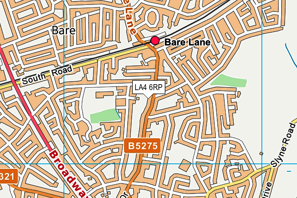 LA4 6RP map - OS VectorMap District (Ordnance Survey) LA4 6RP map - OS VectorMap District (Ordnance Survey)