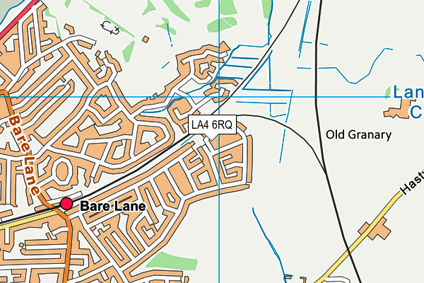 LA4 6RQ map - OS VectorMap District (Ordnance Survey) LA4 6RQ map - OS VectorMap District (Ordnance Survey)