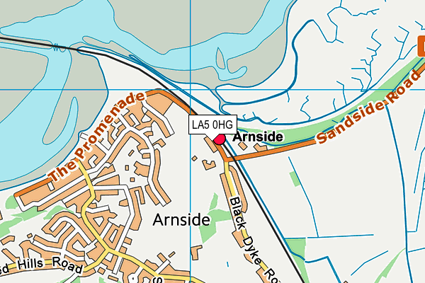 LA5 0HG map - OS VectorMap District (Ordnance Survey) LA5 0HG map - OS VectorMap District (Ordnance Survey)