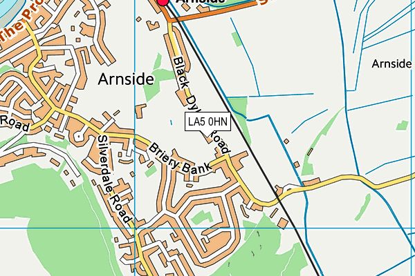LA5 0HN map - OS VectorMap District (Ordnance Survey) LA5 0HN map - OS VectorMap District (Ordnance Survey)