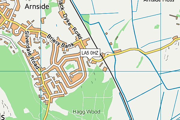 LA5 0HZ map - OS VectorMap District (Ordnance Survey) LA5 0HZ map - OS VectorMap District (Ordnance Survey)