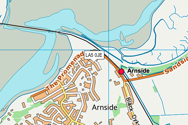 LA5 0JE map - OS VectorMap District (Ordnance Survey) LA5 0JE map - OS VectorMap District (Ordnance Survey)