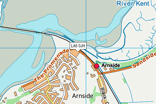 LA5 0JH map - OS VectorMap District (Ordnance Survey)