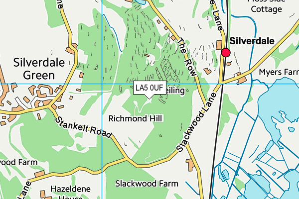 LA5 0UF map - OS VectorMap District (Ordnance Survey) LA5 0UF map - OS VectorMap District (Ordnance Survey)