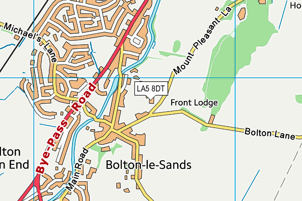 LA5 8DT map - OS VectorMap District (Ordnance Survey) LA5 8DT map - OS VectorMap District (Ordnance Survey)