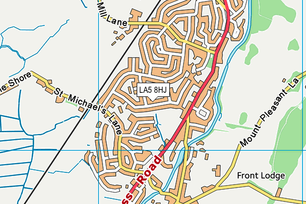 LA5 8HJ map - OS VectorMap District (Ordnance Survey) LA5 8HJ map - OS VectorMap District (Ordnance Survey)