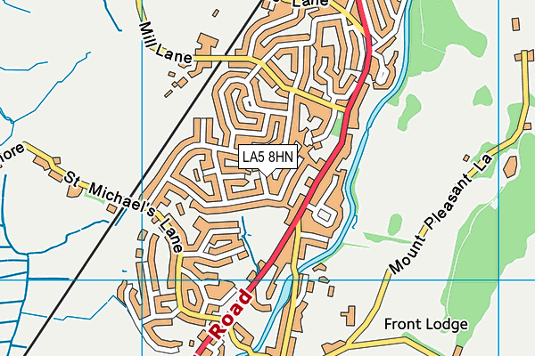 LA5 8HN map - OS VectorMap District (Ordnance Survey) LA5 8HN map - OS VectorMap District (Ordnance Survey)