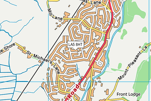 LA5 8HT map - OS VectorMap District (Ordnance Survey) LA5 8HT map - OS VectorMap District (Ordnance Survey)