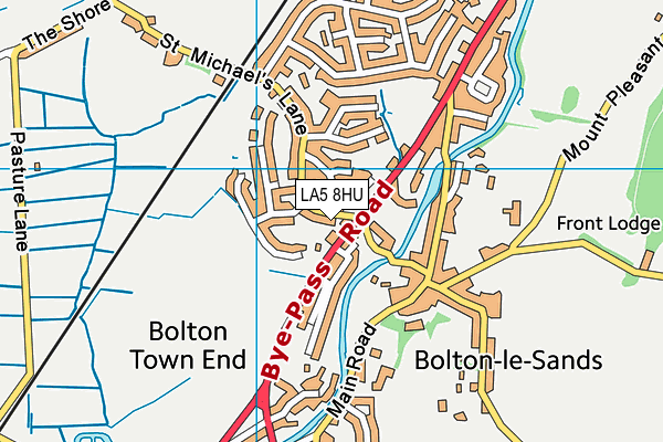 LA5 8HU map - OS VectorMap District (Ordnance Survey)