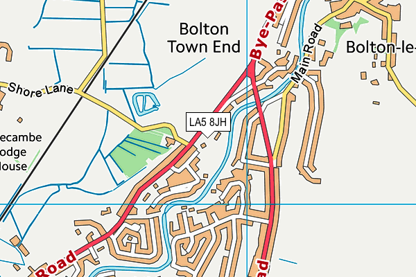 LA5 8JH map - OS VectorMap District (Ordnance Survey) LA5 8JH map - OS VectorMap District (Ordnance Survey)