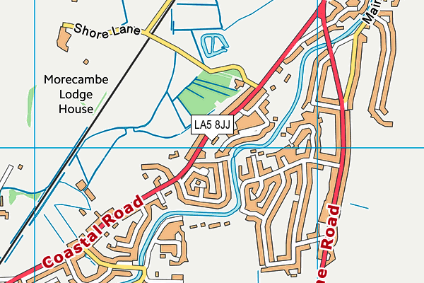 LA5 8JJ map - OS VectorMap District (Ordnance Survey)