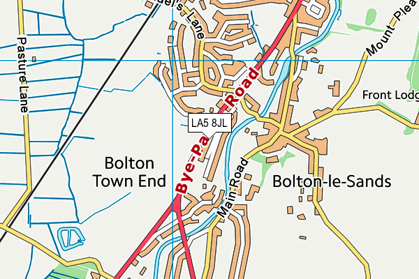 LA5 8JL map - OS VectorMap District (Ordnance Survey)