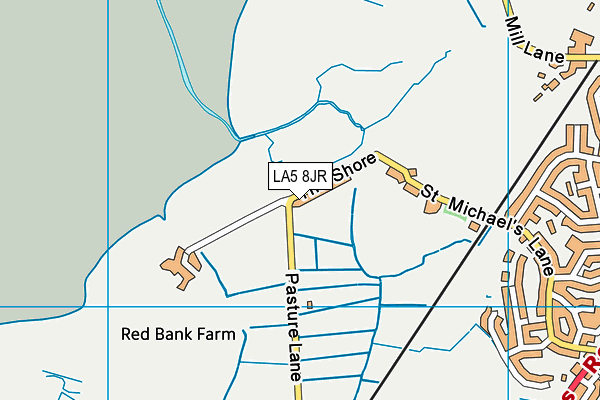 LA5 8JR map - OS VectorMap District (Ordnance Survey) LA5 8JR map - OS VectorMap District (Ordnance Survey)
