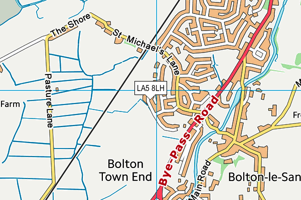 LA5 8LH map - OS VectorMap District (Ordnance Survey)