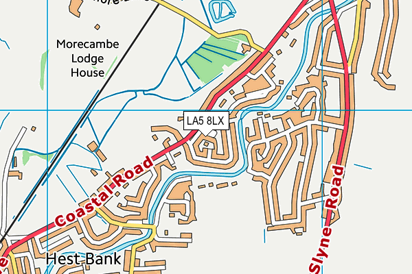 LA5 8LX map - OS VectorMap District (Ordnance Survey) LA5 8LX map - OS VectorMap District (Ordnance Survey)