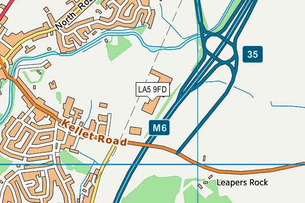LA5 9FD map - OS VectorMap District (Ordnance Survey) LA5 9FD map - OS VectorMap District (Ordnance Survey)