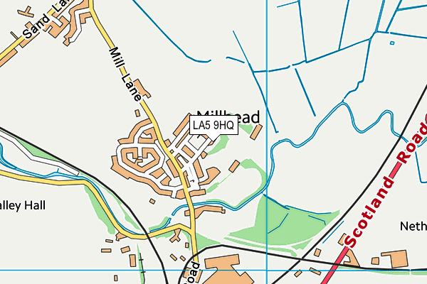LA5 9HQ map - OS VectorMap District (Ordnance Survey) LA5 9HQ map - OS VectorMap District (Ordnance Survey)
