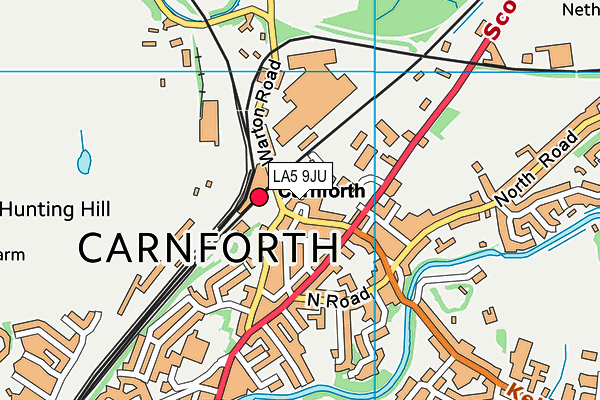 LA5 9JU map - OS VectorMap District (Ordnance Survey) LA5 9JU map - OS VectorMap District (Ordnance Survey)