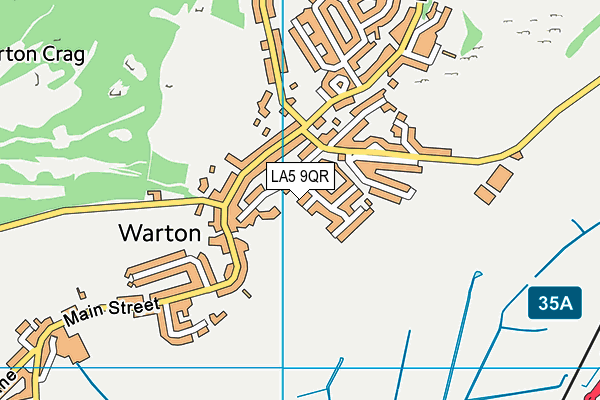 LA5 9QR map - OS VectorMap District (Ordnance Survey) LA5 9QR map - OS VectorMap District (Ordnance Survey)