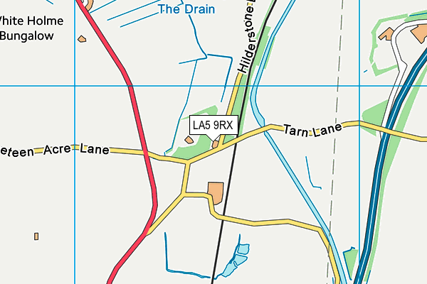 LA5 9RX map - OS VectorMap District (Ordnance Survey) LA5 9RX map - OS VectorMap District (Ordnance Survey)