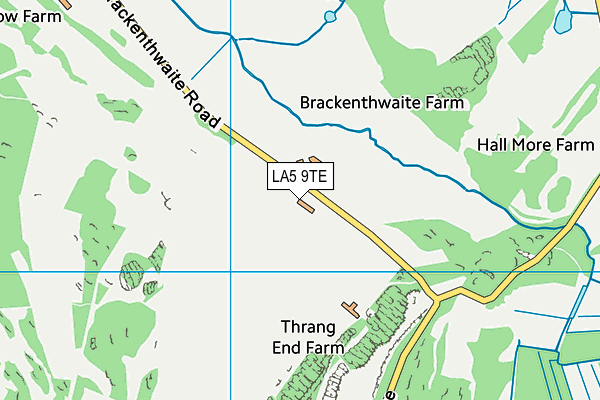 LA5 9TE map - OS VectorMap District (Ordnance Survey) LA5 9TE map - OS VectorMap District (Ordnance Survey)