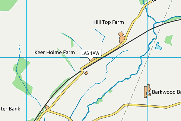 LA6 1AW map - OS VectorMap District (Ordnance Survey) LA6 1AW map - OS VectorMap District (Ordnance Survey)