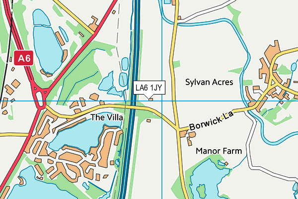 LA6 1JY map - OS VectorMap District (Ordnance Survey) LA6 1JY map - OS VectorMap District (Ordnance Survey)
