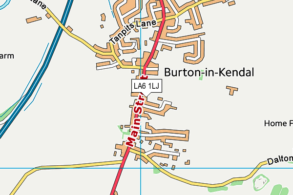 LA6 1LJ map - OS VectorMap District (Ordnance Survey) LA6 1LJ map - OS VectorMap District (Ordnance Survey)