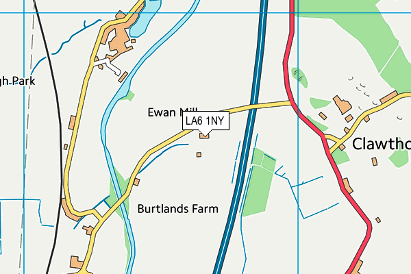 LA6 1NY map - OS VectorMap District (Ordnance Survey)
