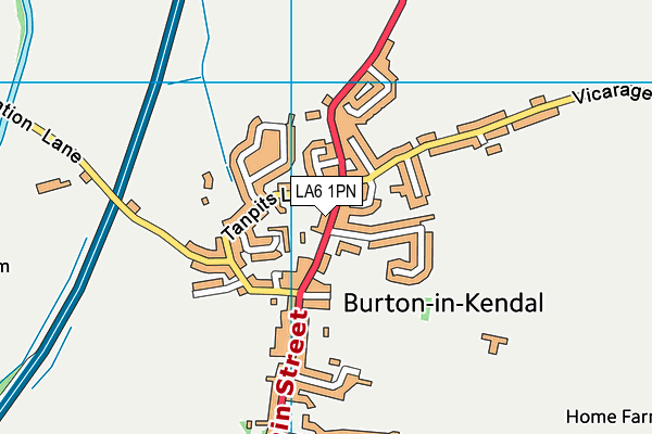 LA6 1PN map - OS VectorMap District (Ordnance Survey)