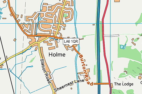 LA6 1QR map - OS VectorMap District (Ordnance Survey)