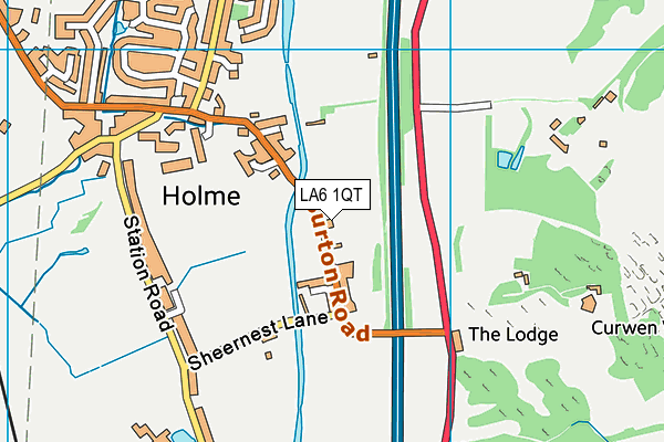 LA6 1QT map - OS VectorMap District (Ordnance Survey) LA6 1QT map - OS VectorMap District (Ordnance Survey)