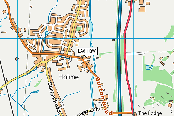 LA6 1QW map - OS VectorMap District (Ordnance Survey)
