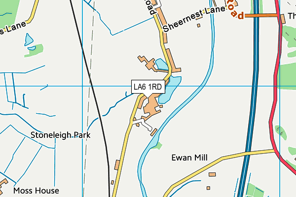 LA6 1RD map - OS VectorMap District (Ordnance Survey) LA6 1RD map - OS VectorMap District (Ordnance Survey)