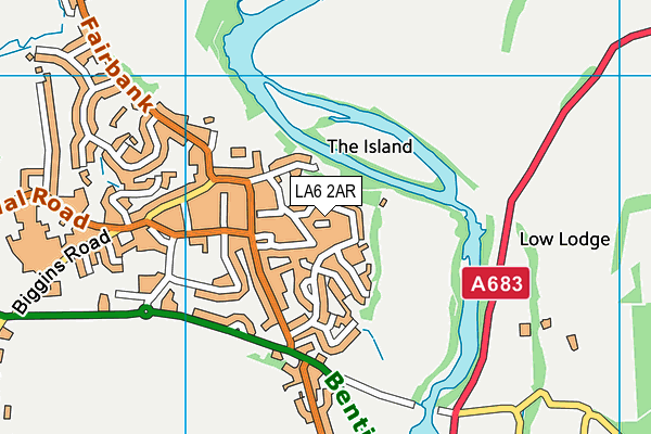 LA6 2AR map - OS VectorMap District (Ordnance Survey) LA6 2AR map - OS VectorMap District (Ordnance Survey)
