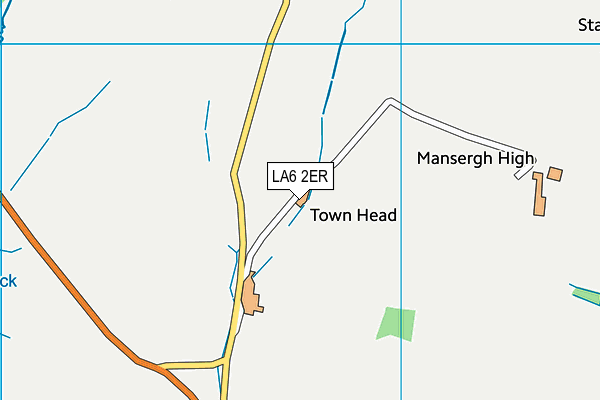 LA6 2ER map - OS VectorMap District (Ordnance Survey) LA6 2ER map - OS VectorMap District (Ordnance Survey)