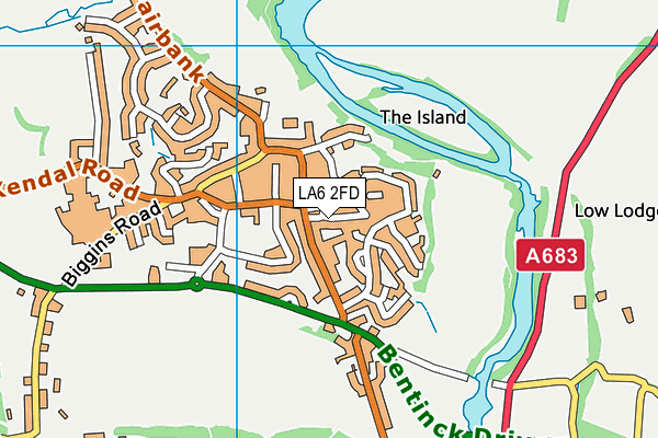 LA6 2FD map - OS VectorMap District (Ordnance Survey) LA6 2FD map - OS VectorMap District (Ordnance Survey)