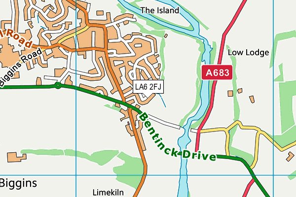 LA6 2FJ map - OS VectorMap District (Ordnance Survey) LA6 2FJ map - OS VectorMap District (Ordnance Survey)