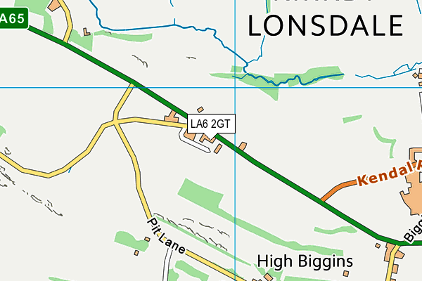 LA6 2GT map - OS VectorMap District (Ordnance Survey) LA6 2GT map - OS VectorMap District (Ordnance Survey)