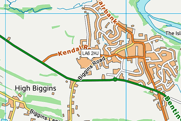 LA6 2HJ map - OS VectorMap District (Ordnance Survey) LA6 2HJ map - OS VectorMap District (Ordnance Survey)