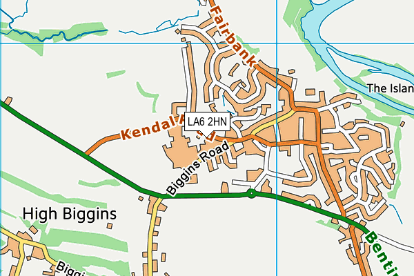 LA6 2HN map - OS VectorMap District (Ordnance Survey)