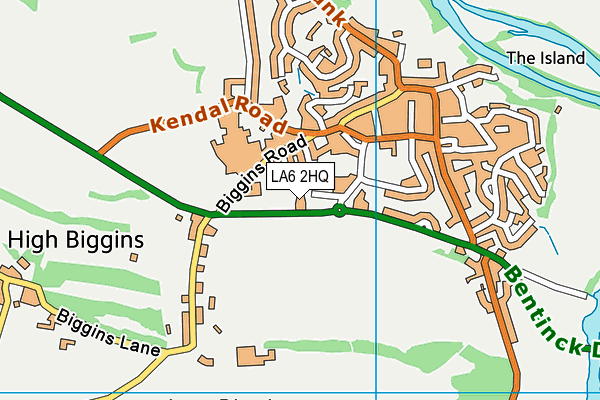 LA6 2HQ map - OS VectorMap District (Ordnance Survey) LA6 2HQ map - OS VectorMap District (Ordnance Survey)