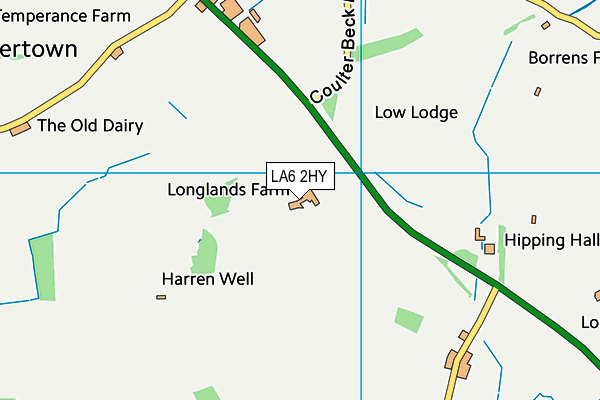 LA6 2HY map - OS VectorMap District (Ordnance Survey) LA6 2HY map - OS VectorMap District (Ordnance Survey)