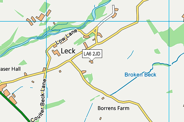 LA6 2JD map - OS VectorMap District (Ordnance Survey) LA6 2JD map - OS VectorMap District (Ordnance Survey)