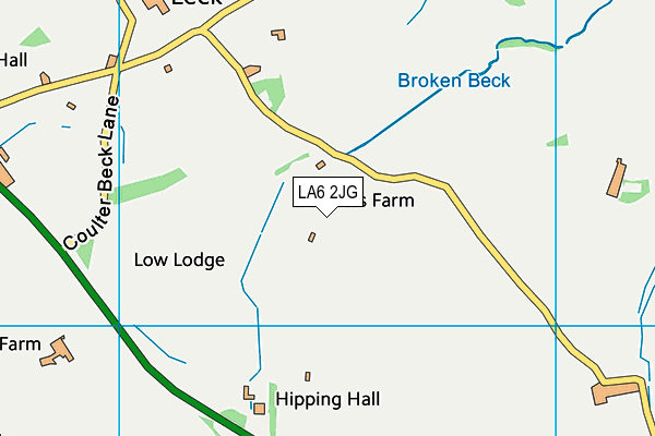 LA6 2JG map - OS VectorMap District (Ordnance Survey) LA6 2JG map - OS VectorMap District (Ordnance Survey)