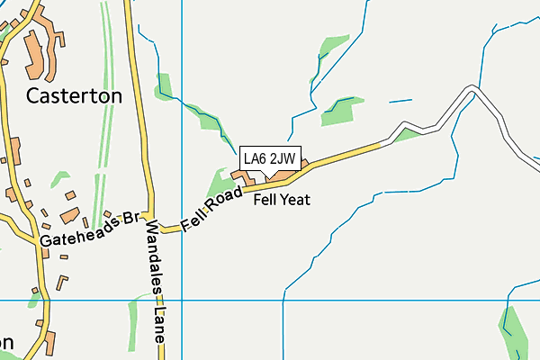 LA6 2JW map - OS VectorMap District (Ordnance Survey) LA6 2JW map - OS VectorMap District (Ordnance Survey)