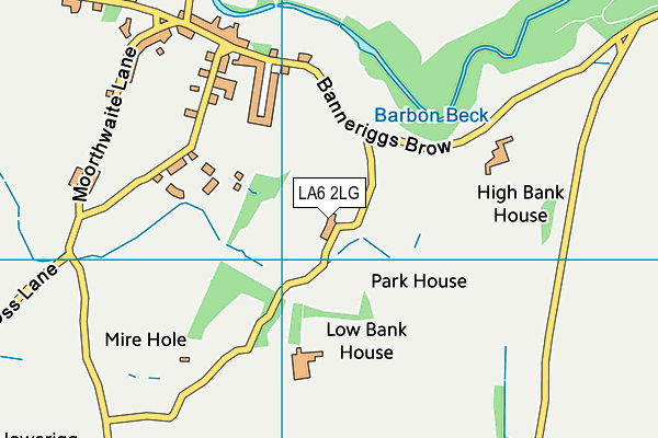 LA6 2LG map - OS VectorMap District (Ordnance Survey) LA6 2LG map - OS VectorMap District (Ordnance Survey)