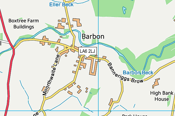 LA6 2LJ map - OS VectorMap District (Ordnance Survey)